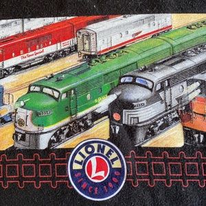 Lionel black vintage extra-large printed T-shirt